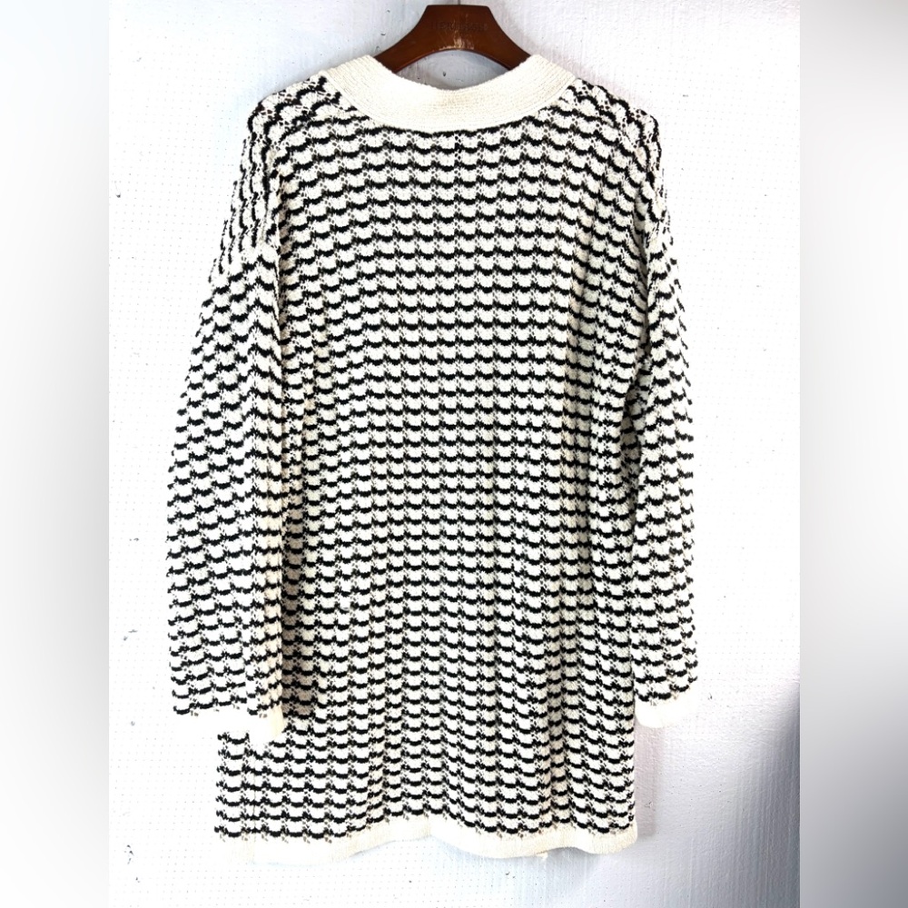 Elie Tahari SP Oversized Cotton Knit Tank n Open Cardigan Cami Coordinated Set - Picture 3 of 9